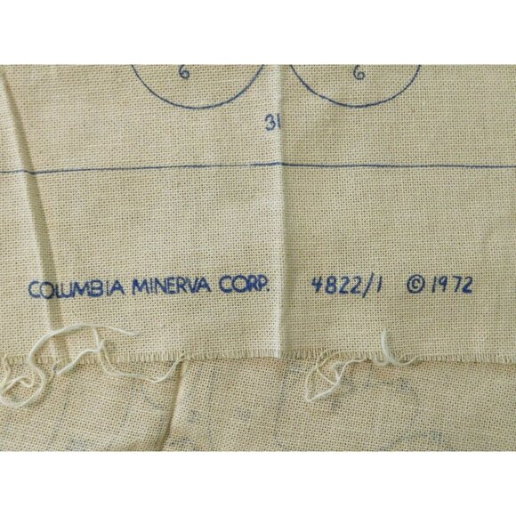 Vintage Columbia Minerva 1972 Tapestry Canvas 36x48 Floral Design For Needlework - Picture 2 of 5
